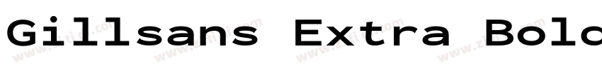 Gillsans Extra Bold字体转换